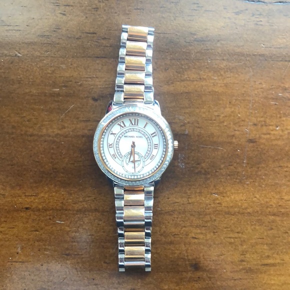 Michael Kors “Madelyn” 2 tone crystal watch - Picture 1 of 6